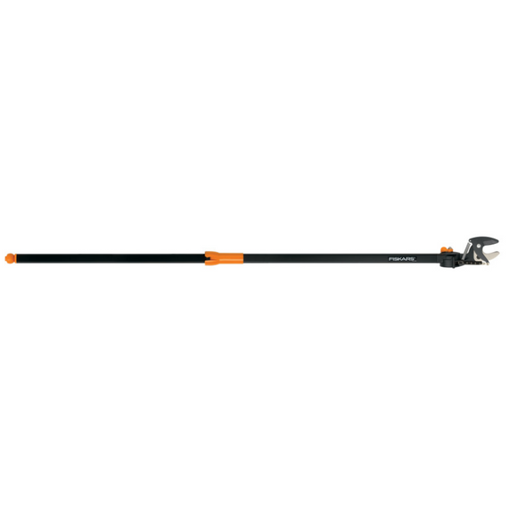 This is a multi-pack which includes (2) Fiskars Pruning Stik Telescoping Tree Pruner with 1.25in Cut Capacity - 62 in. Each pruning stick weighs less than two pounds, making tree pruning a stress-free and enjoyable activity. It allows meticulous care for high-growth trees, trellises, and vines while staying safe on the ground. The Power-Stroke cutting action offers two easy ways to make pruning cuts - pull the orange handle for lower cuts, or the ball end for higher cuts. No need for ropes, ladders, or worries about injuries.<br/><br/>