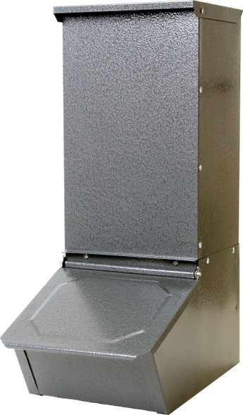 Little Giant Single Door Hog Feeder Galvanized - 50 Lb - 0453