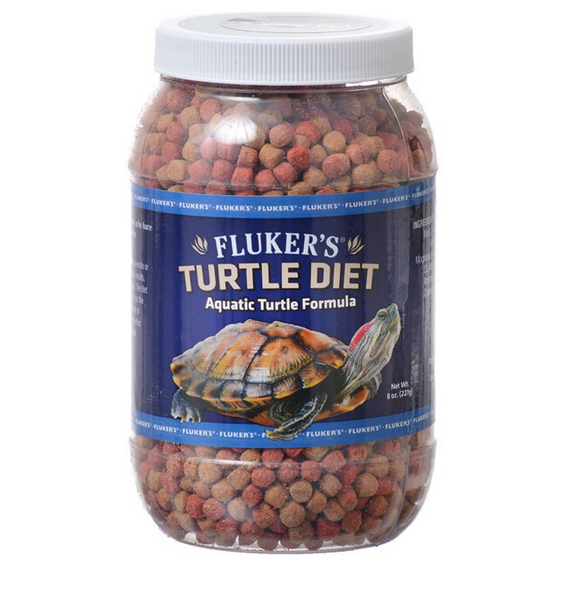 This item is a package bundle, which includes:<br/><p>Flukers Aquatic Turtle Diet is specially formulated to provide your pet with optimally balanced nutrition. This vitamin-enriched floating pellet food meets all the daily dietary needs of aquatic turtles and has a taste turtles love for easy acceptance.</p><ul><li>Daily diet for aquatic turtles</li><li>Complete balanced nutrition</li><li>Great for juvenile and adult turtles</li><li>Vitamin enriched formula</li></ul><p>Feeding Directions: Flukers Aquatic Turtle Diet should be fed to juvenile or adult turtles one time per day, three to five times per week. For best results, feed only the amount of diet that the turtles will consume in one day. The diet should be scattered on the water, where it will float. The turtles will eat the floating diet for 15 to 20 minutes, and then they will bask for a period of time. The remaining diet will break up and sink to the bottom. The turtles will return later in the day and eat the remaining diet from the bottom.</p><p>Guaranteed Analysis:<br/>Crude Protein (min) - 40.0%<br/>Crude Fat (min) - 10.0%<br/>Crude Fiber (max) - 5.0%<br/>Ash (max) - 11.0%<br/>Added Minerals (max) - 1.0%</p>