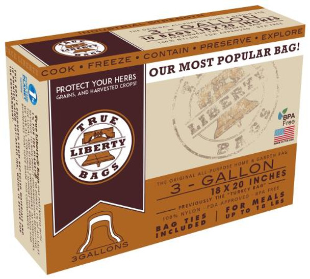 True Liberty 3 Gallon Bags 18 in x 20 in (10/pack)