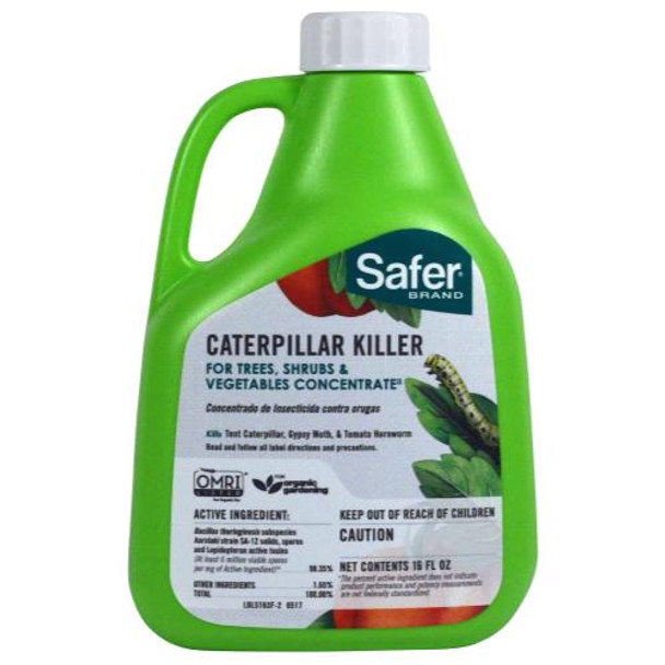 Safer Caterpillar Killer Concentrate With B.t., 16 oz