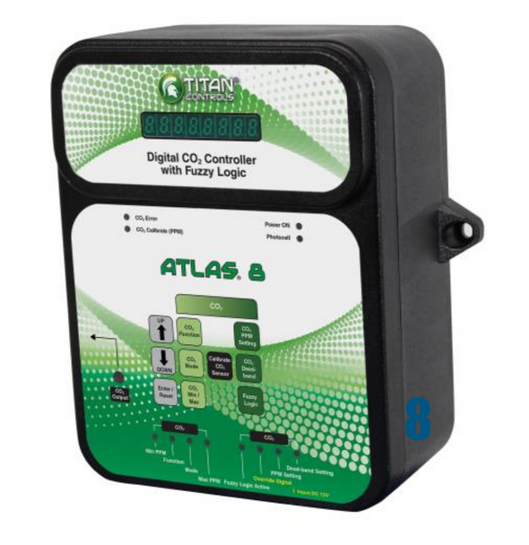 Titan Controls Atlas 8 - Digital CO2 Controller w/ Fuzzy Logic: 8 pack