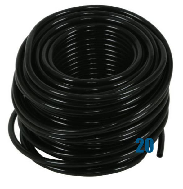 Hydro Flow Vinyl Tubing Black 3/16 in ID - 1/4 in OD 100 ft Roll: 20 pack