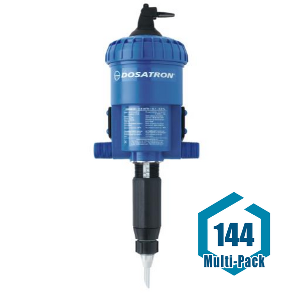 Dosatron Water Powered Doser 11 GPM 1:1000 to 1:112: 144 pack
