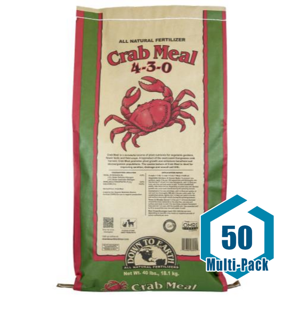 Down To Earth Crab Meal - 40 lb: 50 pack