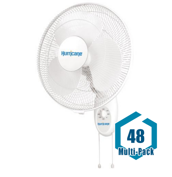 Hurricane Supreme Oscillating Wall Mount Fan 16 in (48/Plt): 48 pack