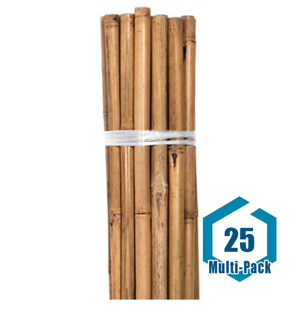 Grower's Edge Natural Bamboo 6 ft Bulk (50/Pack): 25 pack