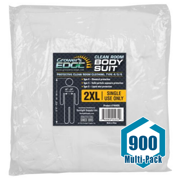 Grower's Edge Clean Room Body Suit - Size XXL: 900 pack