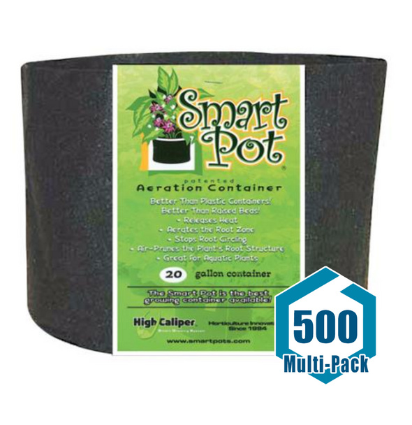 Smart Pot Black 20 Gallon: 500 pack