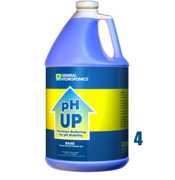 GH pH Up Liquid Gallon: 4 pack