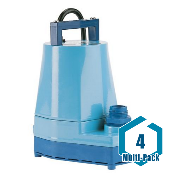 Little Giant 5-MSP Submersible Pump Blue 1200 GPH: 4 pack