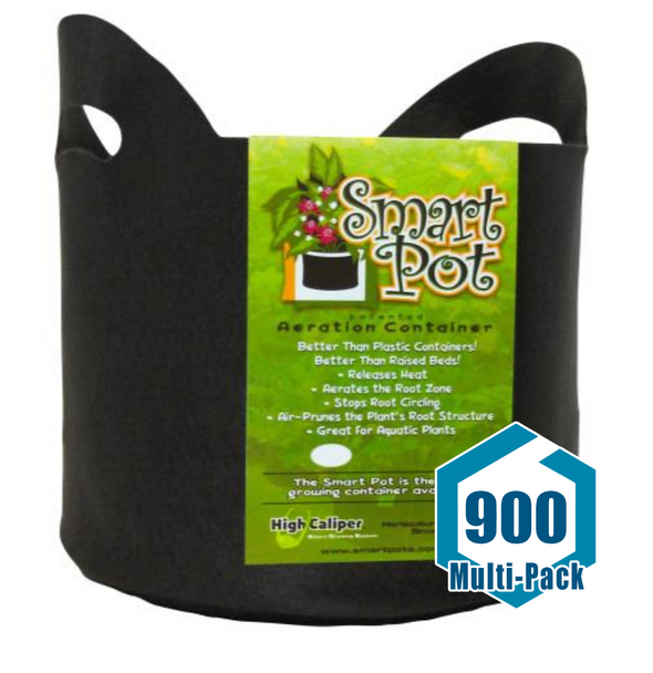 Smart Pot Black 10 Gallon w/ handles: 900 pack