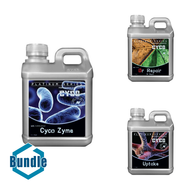 CYCO Zyme 1 Liter bundled with CYCO Dr. Repair 1 Liter bundled with CYCO Uptake 1 Liter