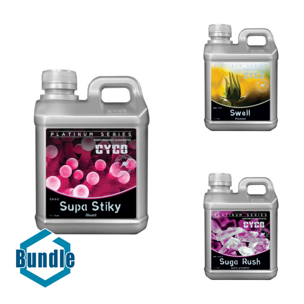 CYCO Supa Stiky 1 Liter bundled with CYCO Swell 1 Liter bundled with CYCO Suga Rush 1 Liter