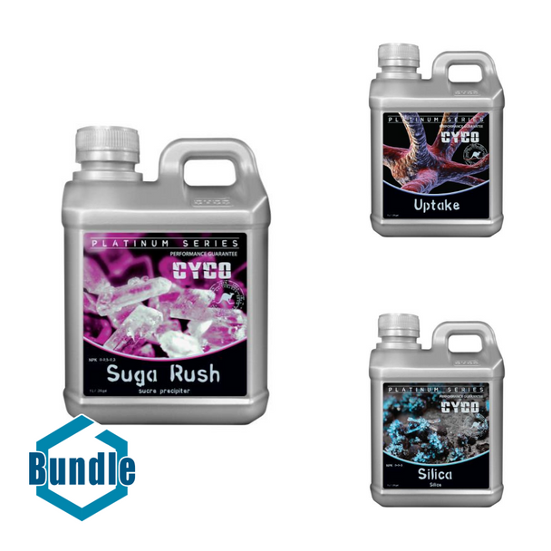 CYCO Suga Rush 1 Liter bundled with CYCO Uptake 1 Liter bundled with CYCO Silica 1 Liter