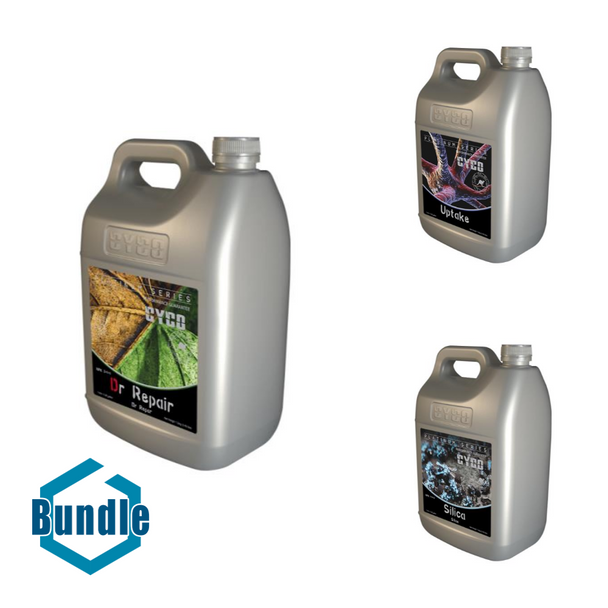 CYCO Dr. Repair 5 Liter bundled with CYCO Uptake 5 Liter bundled with CYCO Silica 5 Liter