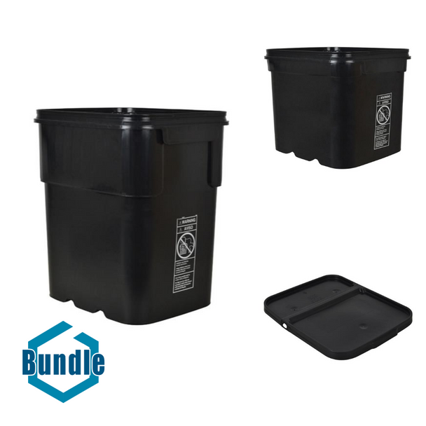 EZ Stor Container/Bucket 13 Gallon bundled with EZ Stor Container/Bucket 8 Gallon bundled with EZ Stor Lid for 8 and 13 Gallon