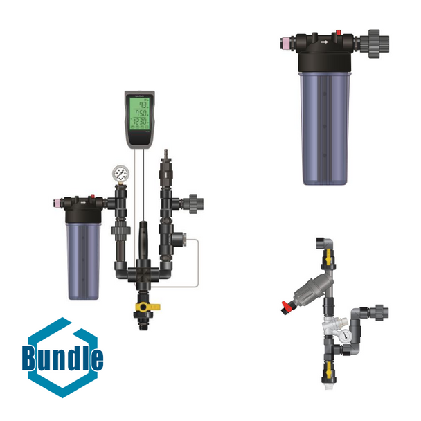 Dosatron Nutrient Delivery System - EC (PPM) / pH / Temp Guardian Connect Monitor Kit bundled with Dosatron Nutrient Delivery System - Mixing Chamber Kit bundled with Dosatron Nutrient Delivery System - Start Kit