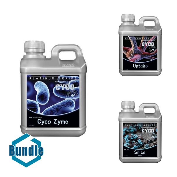 CYCO Zyme 1 Liter bundled with CYCO Uptake 1 Liter bundled with CYCO Silica 1 Liter