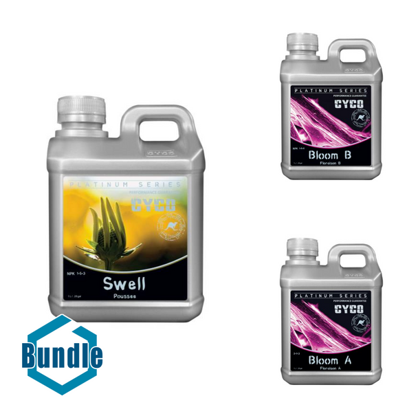 CYCO Swell 1 Liter bundled with CYCO Bloom B 1 Liter bundled with CYCO Bloom A 1 Liter