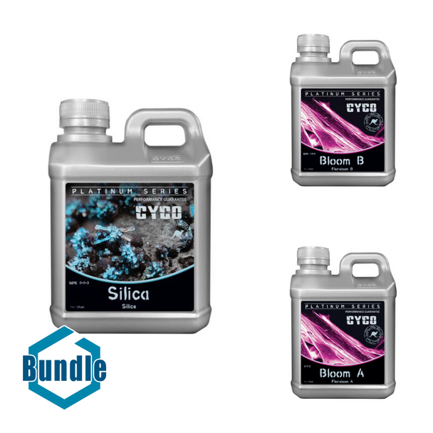CYCO Silica 1 Liter bundled with CYCO Bloom B 1 Liter bundled with CYCO Bloom A 1 Liter