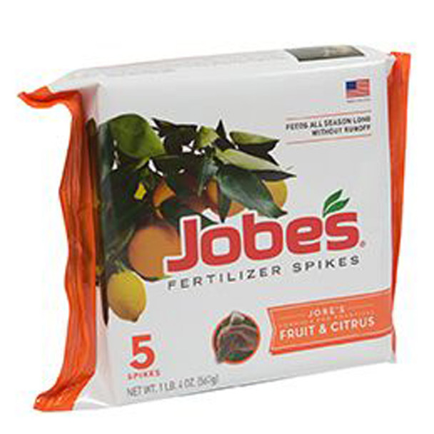 Jobe's Fertilizer Spikes Fruit & Citrus Tree 9-12-12 - 5 pk