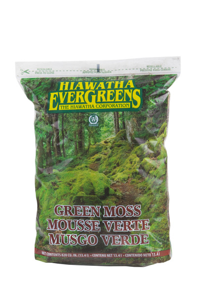 Hiawatha Evergreens Decorator Moss in Resealable Bags - 820Cuin