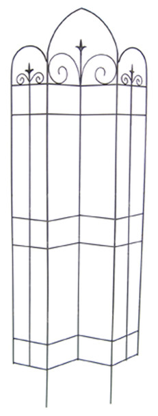 Panacea Offset Finial Arch Trellis - 72In X 24 in