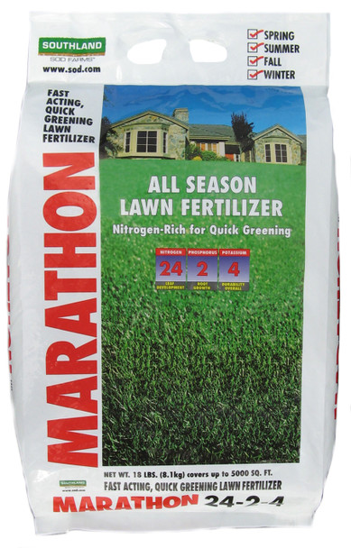 Marathon All Season Lawn Fertilizer 24-2-4 - 18 lb