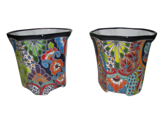 Talavera Octagonal Pot - MD