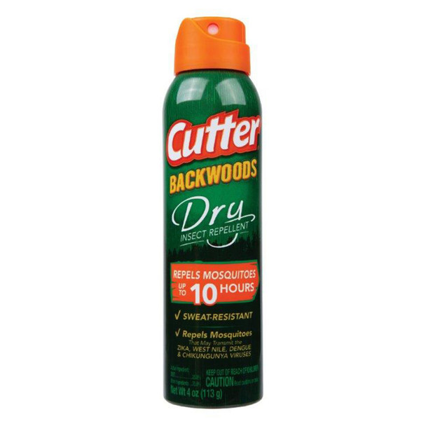Cutter Backwoods Dry Insect Repellent Mosquito Aerosol - 4 oz