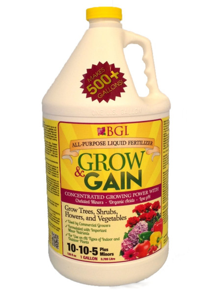 BGI Grow & Gain All-Purpose Liquid Fertilizer Concentrated - 1 gal