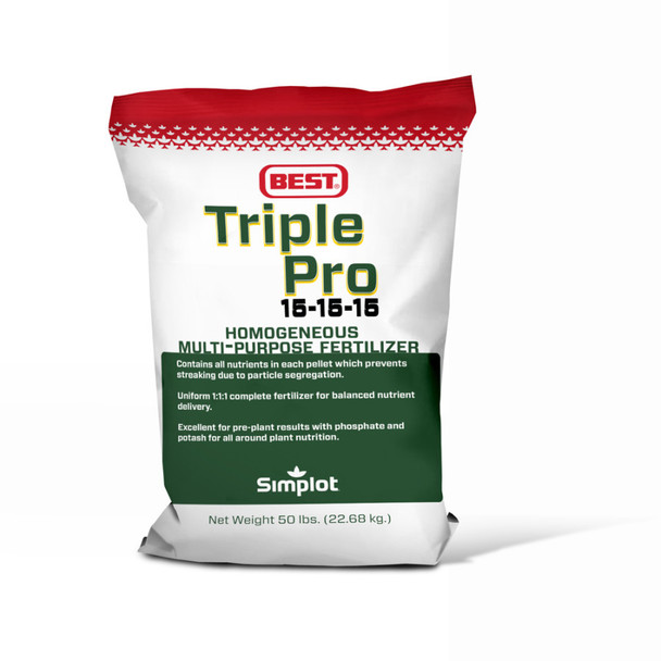 Best Triple Pro Multi-Use Fertilizer 15-15-15 - 50 lb