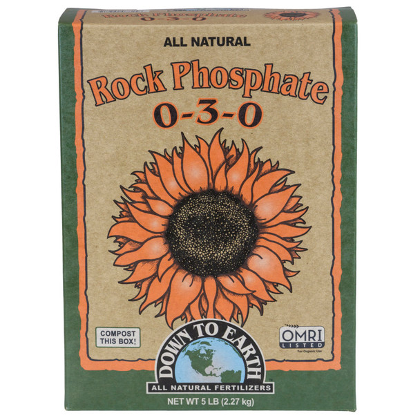 Down To Earth Rock Phosphate All Natural 0-3-0 OMRI - 5 lb