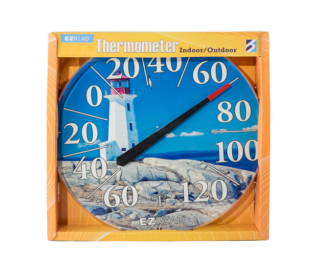 E-Z Read Dial Thermometer - 12.5 in - Blue/White