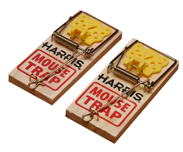 Harris Wooden Mouse Trap Pre-Baited - 2 pk