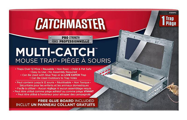 Catchmaster Multi-Catch Mouse Trap Pro Series with Glue Board Metal - 1 pk