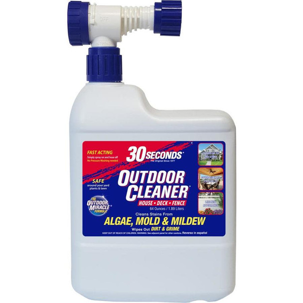 30 Seconds Outdoor Multi Surface Cleaner House & Deck Wash Ready to Spray - 64 oz