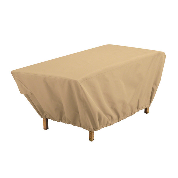 Classic Accessories Terrazzo Rectangular Patio Table Cover Sand 1ea/48 in