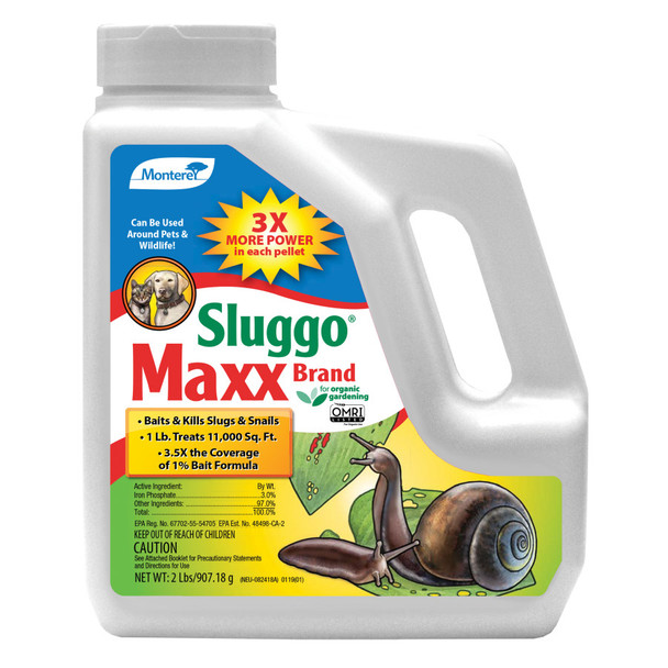 Monterey Sluggo Maxx Slug & Snail Killer Bait - 2 lb