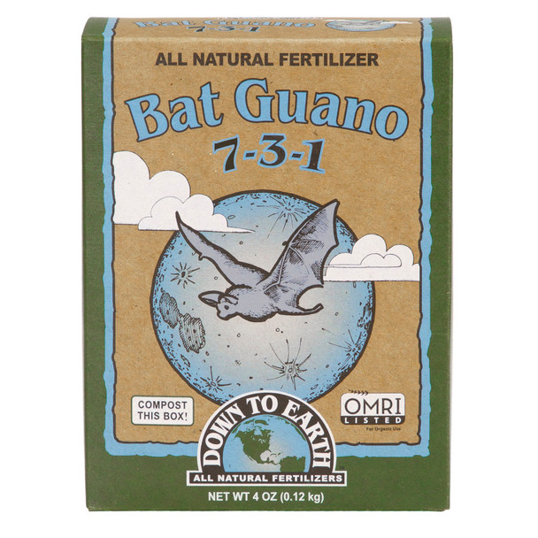 Down To Earth Bat Guano Natural Fertilizer 7-3-1 - 4 oz