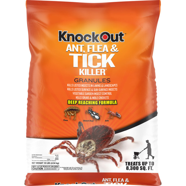 Knockout Ant, Flea & Tick Killer Granules - 10 lb - 4650