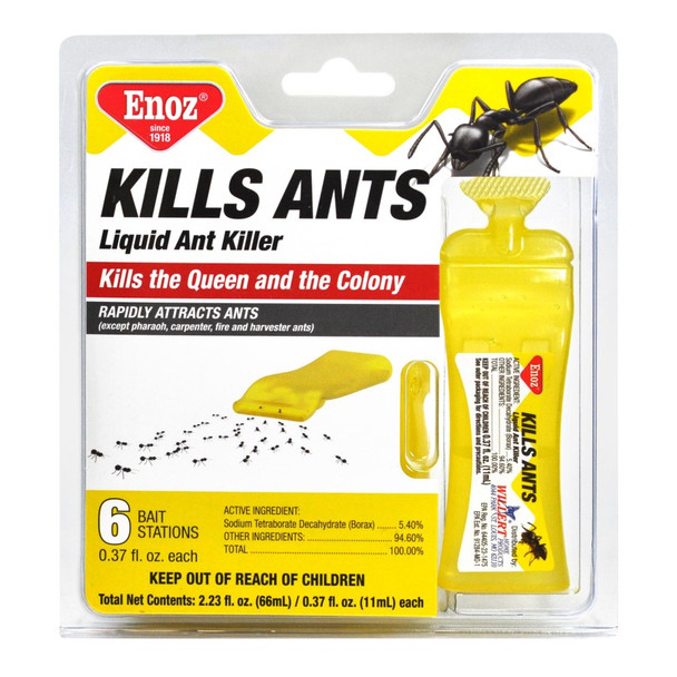 Enoz Kills Antsdoor Liquid Ant Bait Station 6 pk