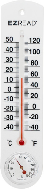 E-Z Read Thermometer/Hygrometer Combo Unit - 10 in