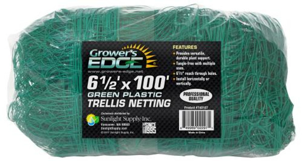 Growers Edge Green Trellis Netting 6.5 Ft X 100 Ft - 2971