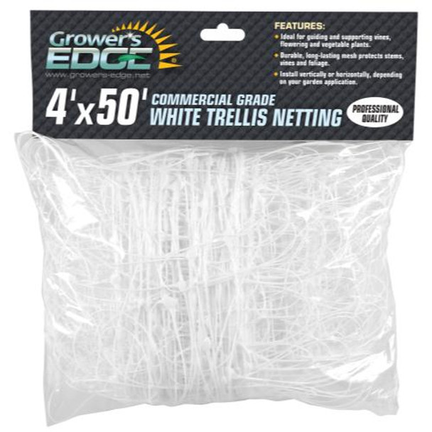 Growers Edge Commercial Grade Trellis Netting 4 Ft X 50 Ft - 1860