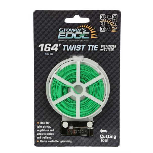 Growers Edge Green Twist Tie Dispenser W Cutter - 9007