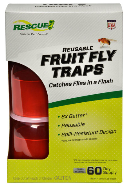 RESCUE Fruit Fly Traps 2-Pack Floor Display - One Size