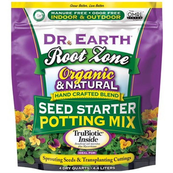 Dr Earth 4qt Root ZoneSeed Starter Pottng Soil
