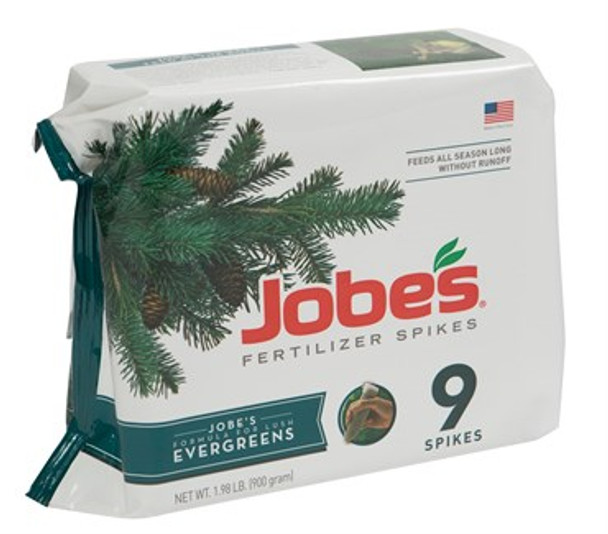 Jobe's Fertilizer Spikes Evergreen Tree & Shrub 11-3-4 9pk